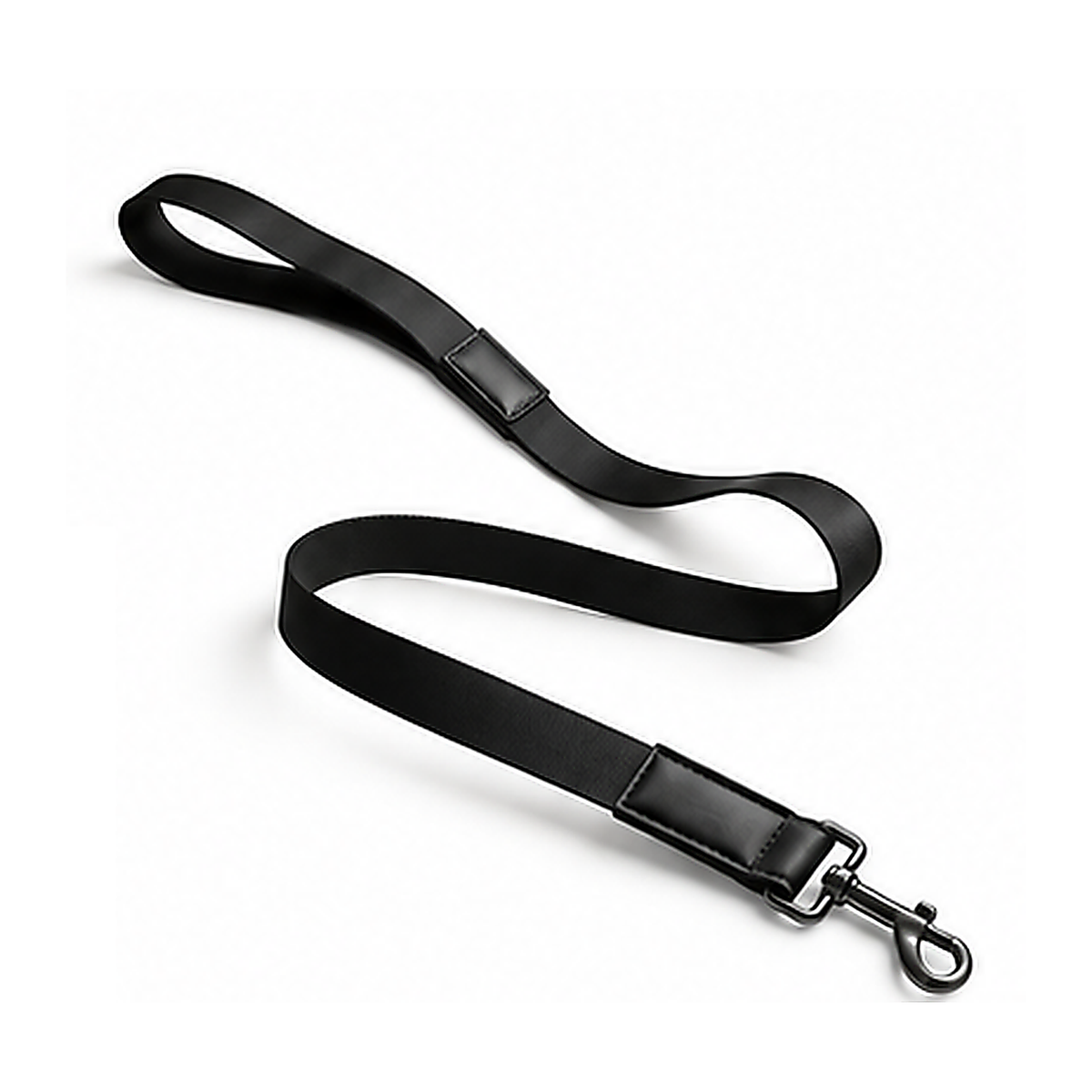 Woven Strap Leash — black