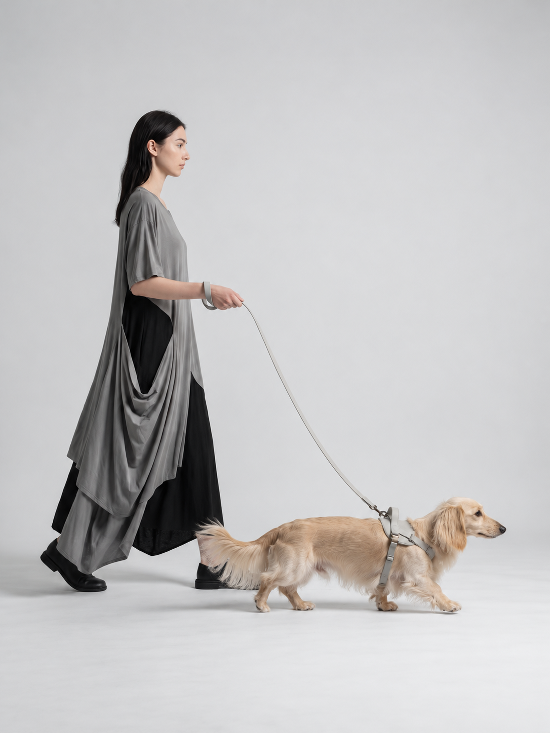 Woven Strap Leash — lifestyle