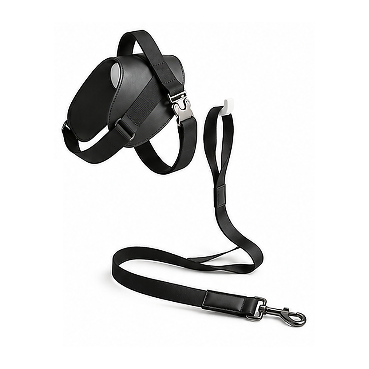 Vegan Leather Saddle Harness — set black