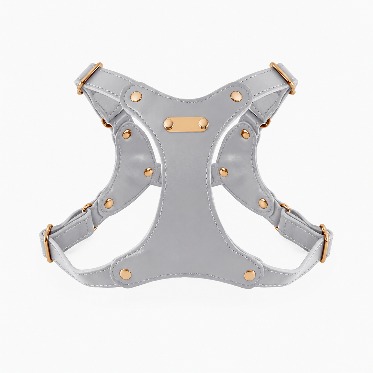 Smooth Calf Leather Harness in gray