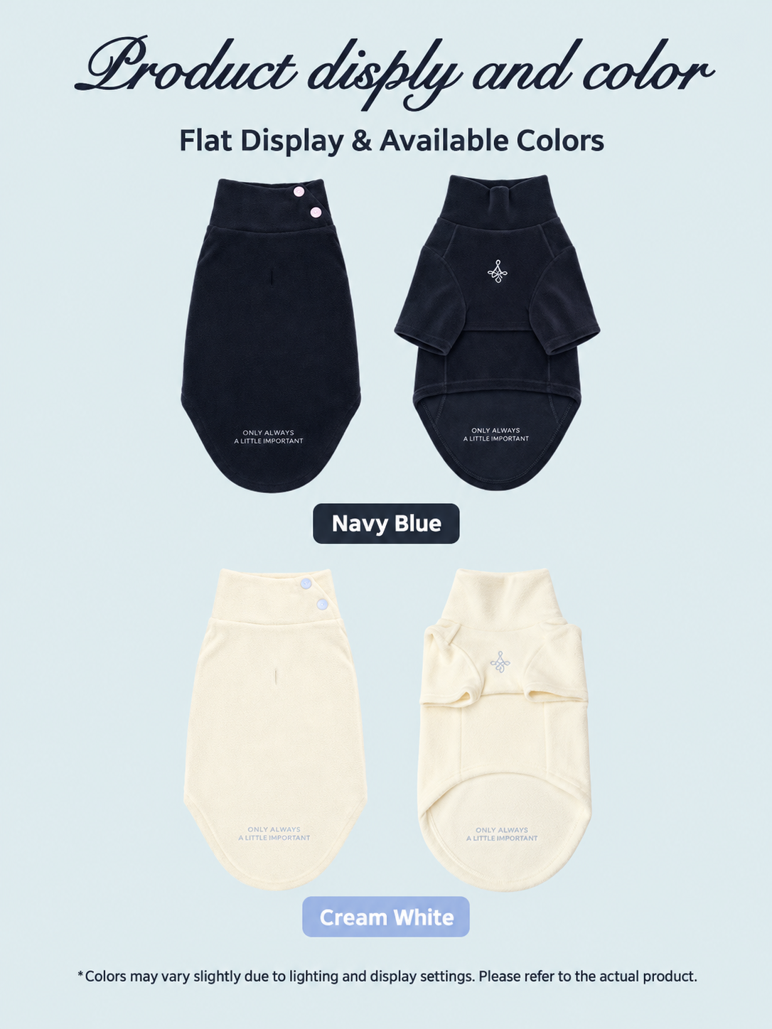 Embroidered High-Neck Sweatshirt — color options
