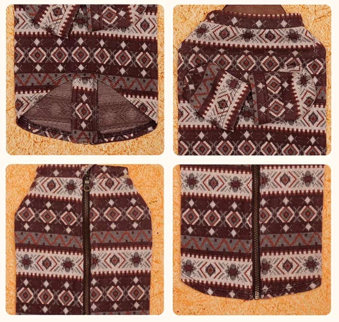 Zip-Back Jacquard Sweater, photo 6