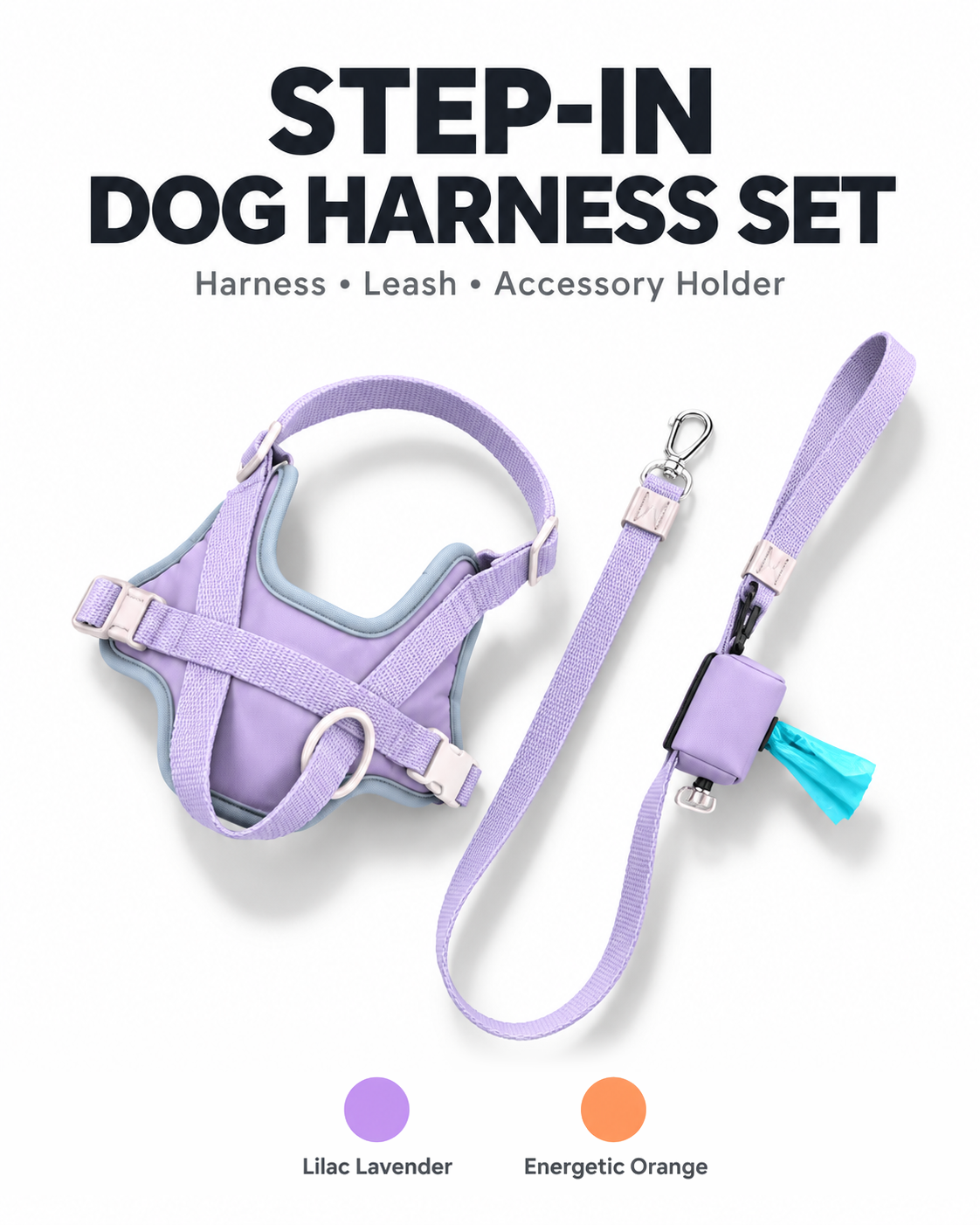 Reflective Harness & Leash Set — shape
